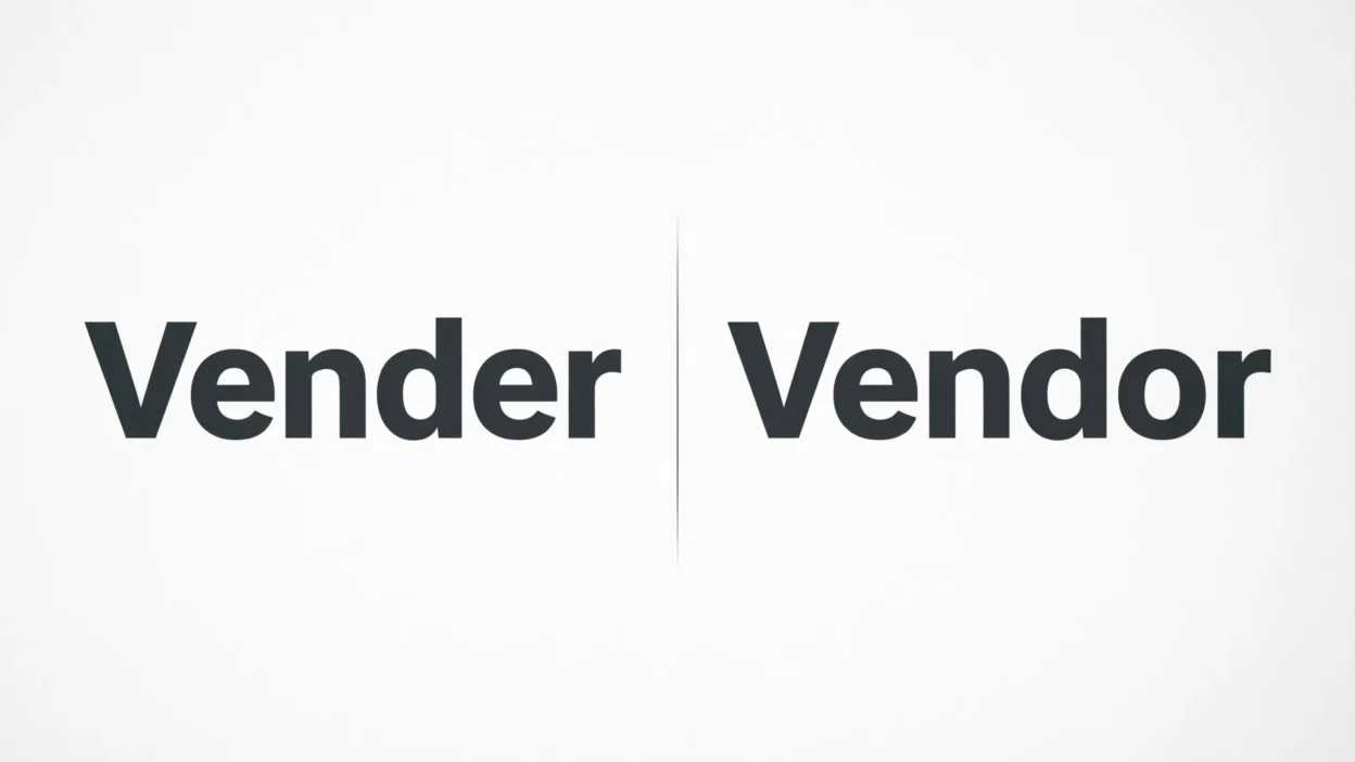 Vender vs Vendor