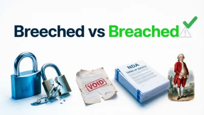 Breeched vs Breached
