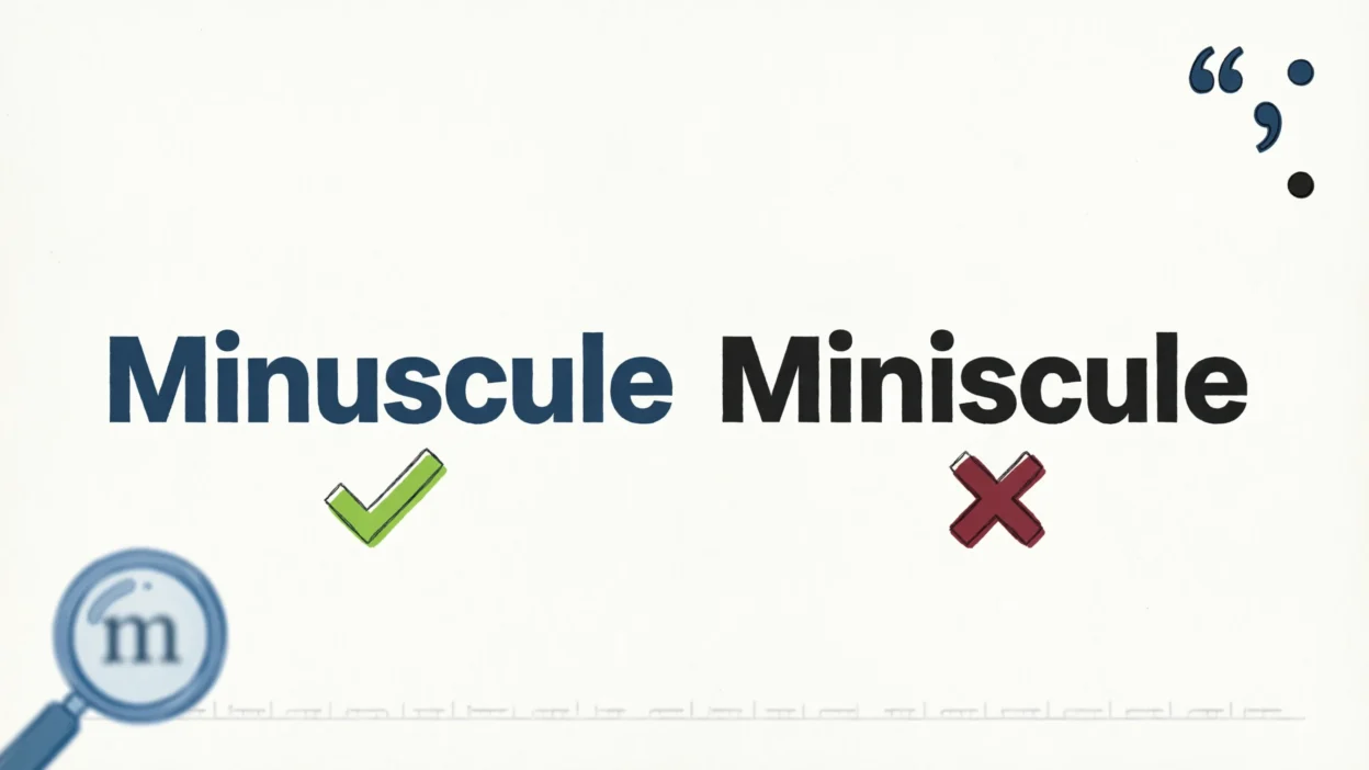 Minuscule vs Miniscule