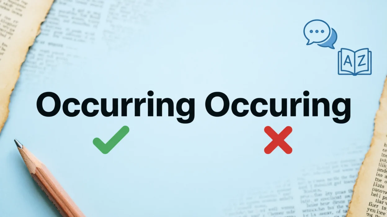 Occurring vs Occuring
