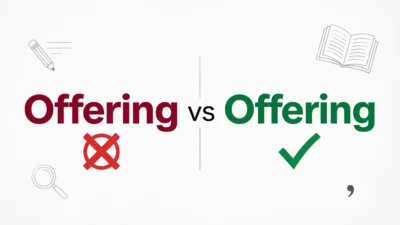 Offerring vs Offering