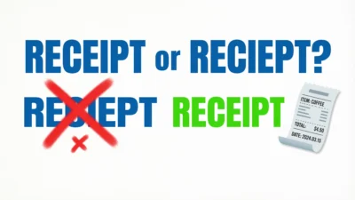 Receipt or Reciept