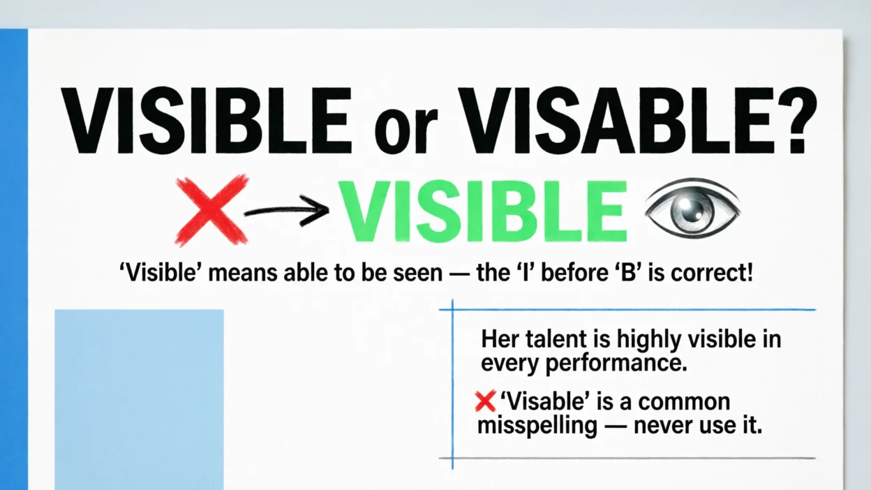 Visible or Visable