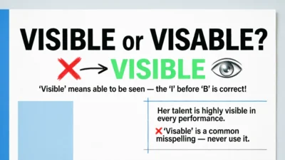 Visible or Visable