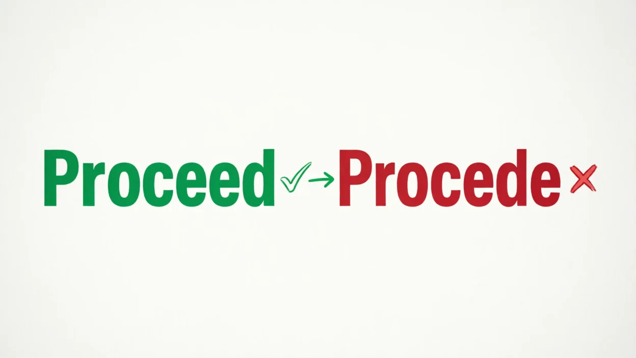 Proceed vs Procede