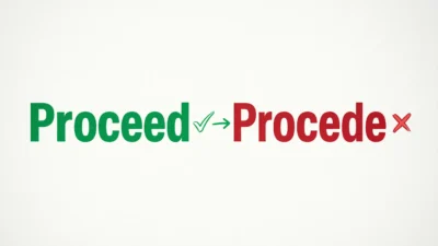 Proceed vs Procede