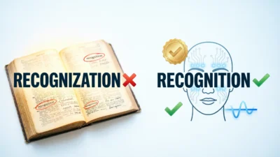 Recognization vs Recognition
