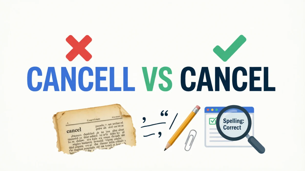 Cancell vs Cancel