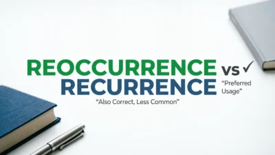 Reoccurrence vs Recurrence