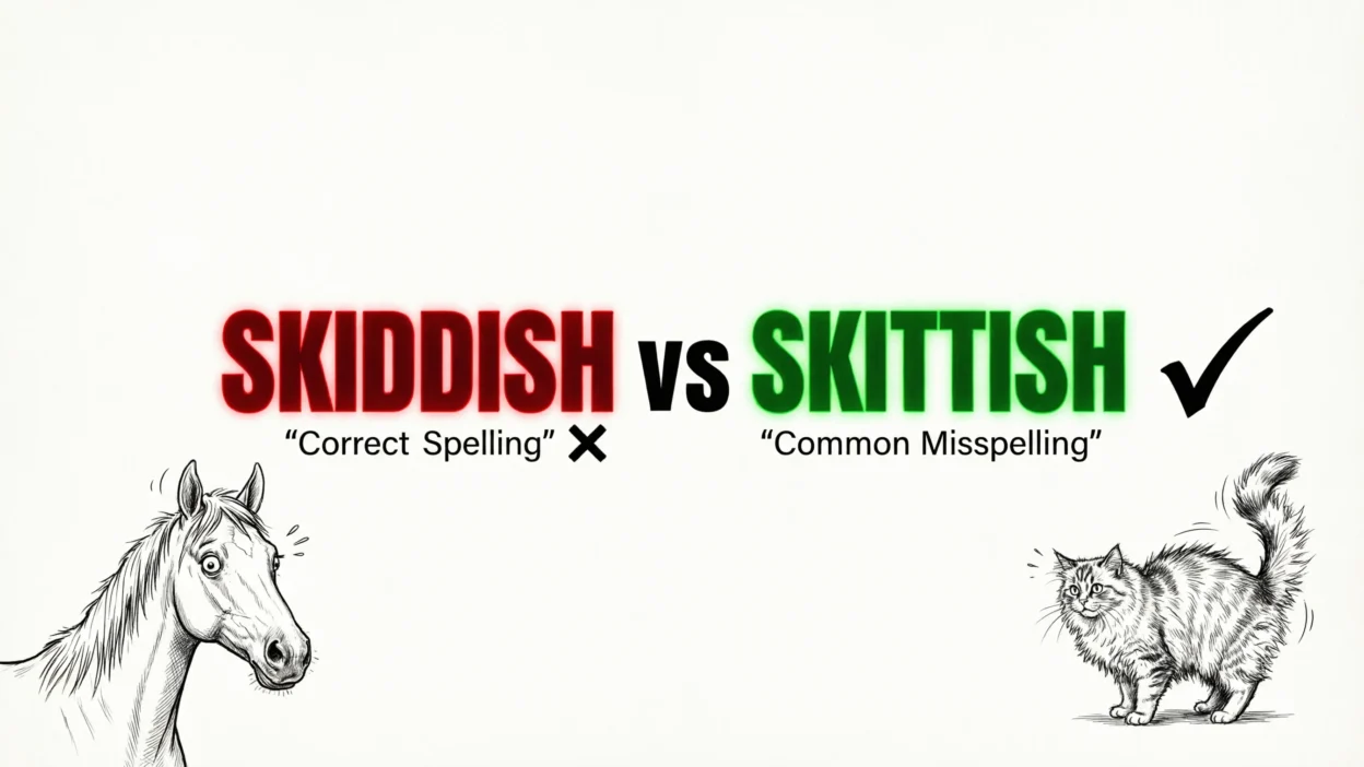 Skiddish vs Skittish