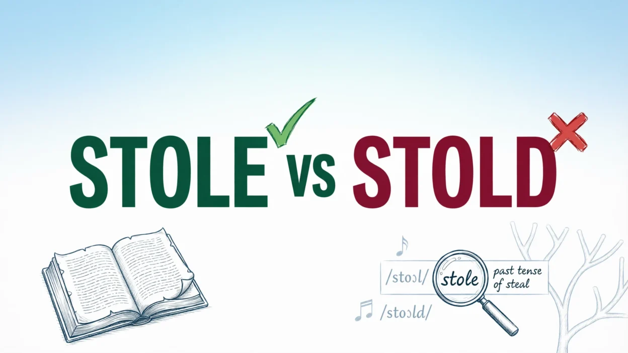 Stole vs Stold