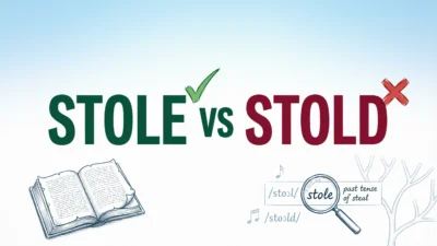 Stole vs Stold
