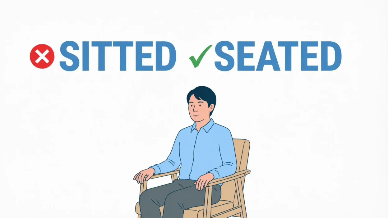 Sitted vs Seated