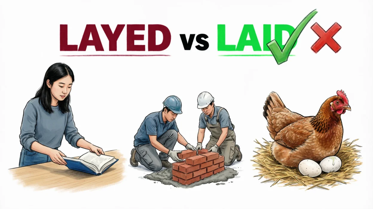 Layed vs Laid