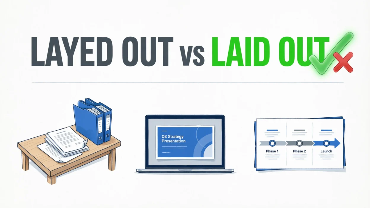 Layed Out vs Laid Out