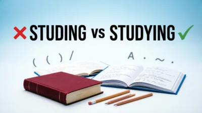 Studing vs Studying