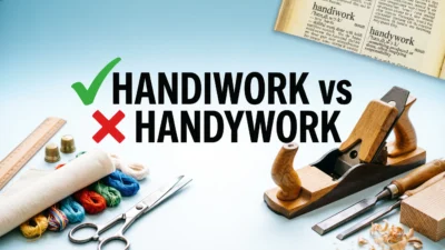 Handiwork vs Handywork