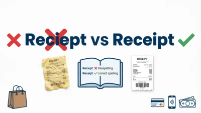 Reciept vs Receipt
