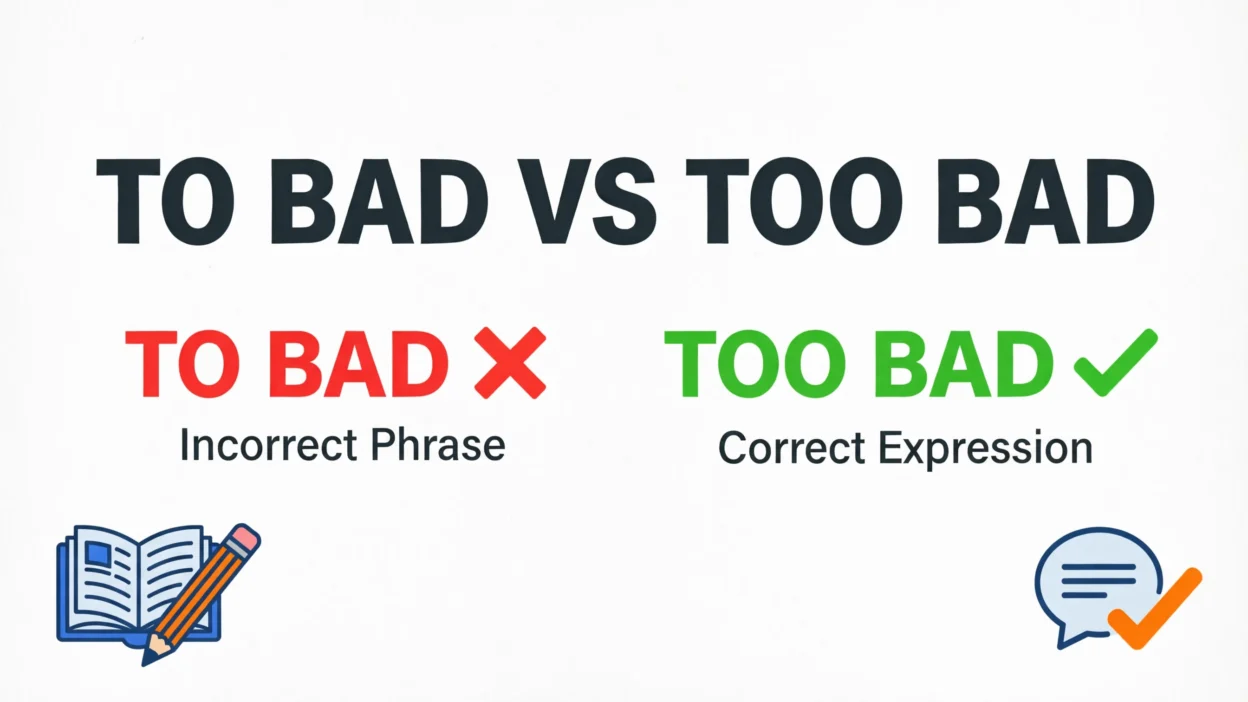 To Bad vs Too Bad: Meaning