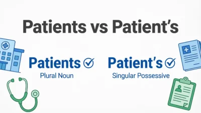 Patients vs Patient’s