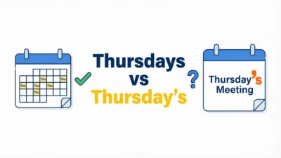 Thursdays vs Thursday’s