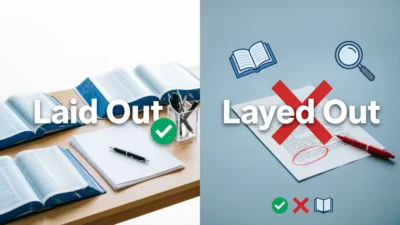 Laid Out vs Layed Out