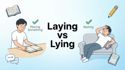 Laying vs Lying