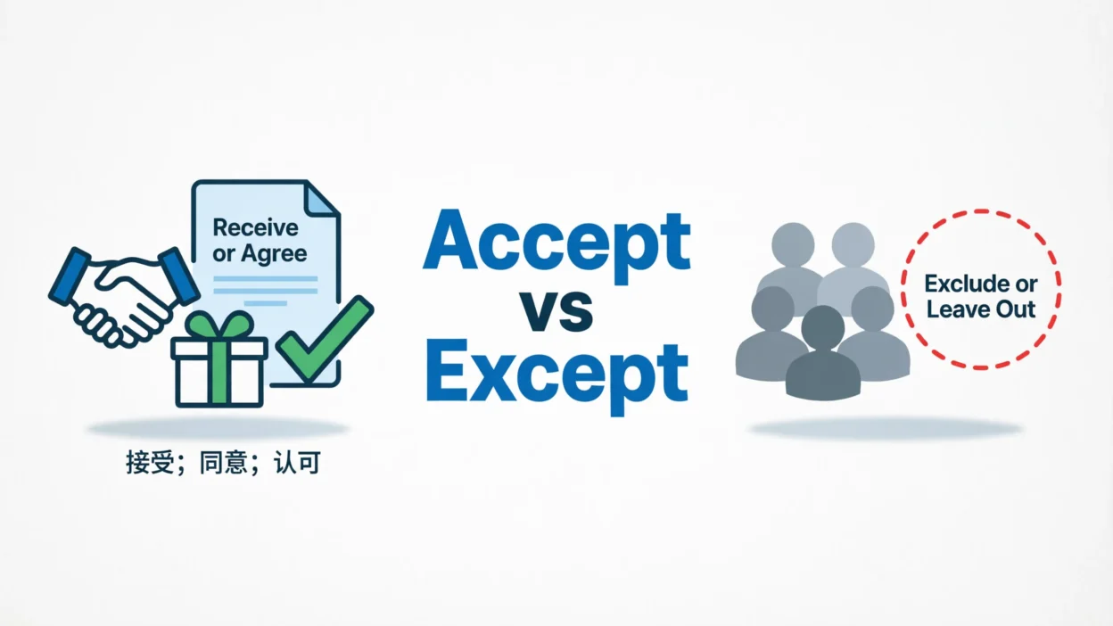 Accept vs Except