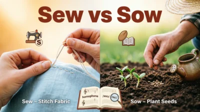 Sew vs Sow