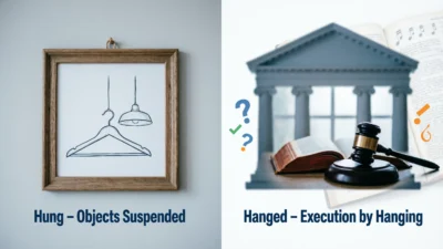 Hung vs Hanged