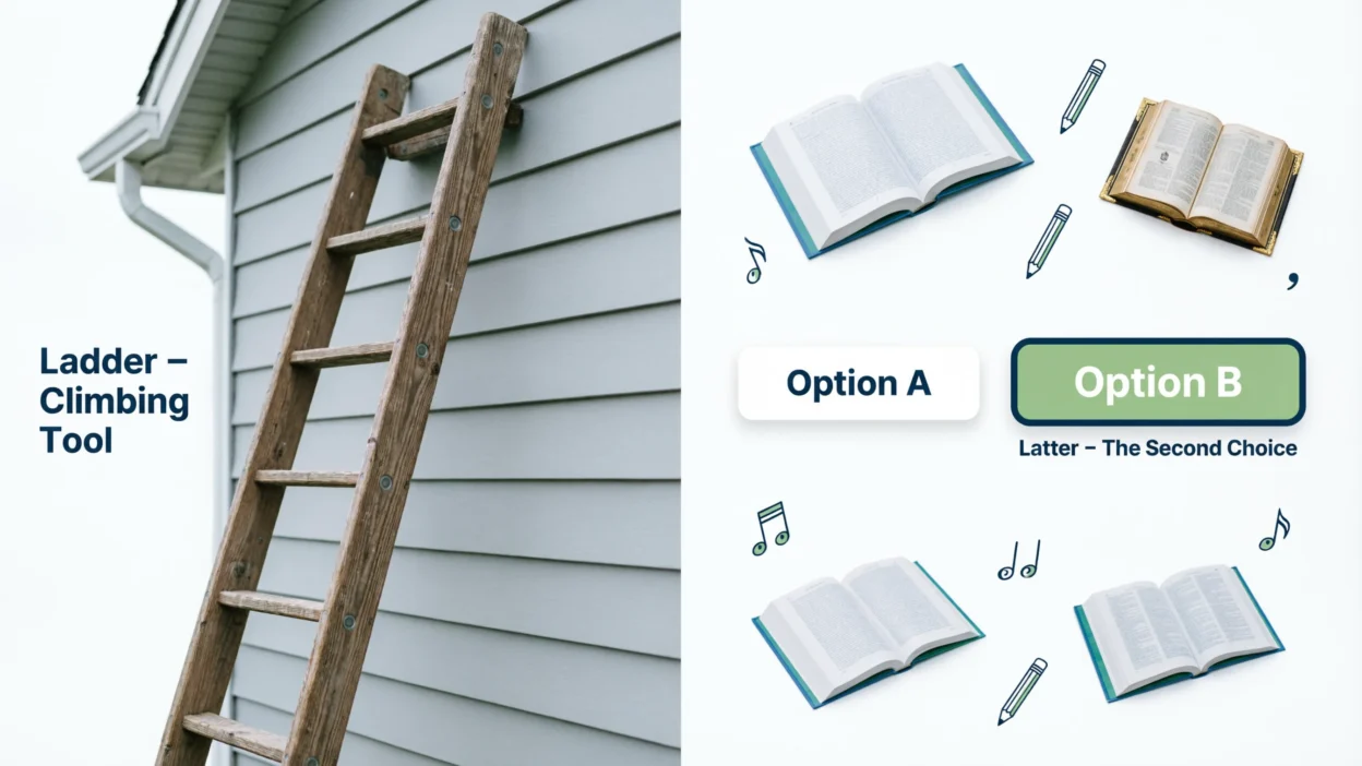 Ladder vs Latter