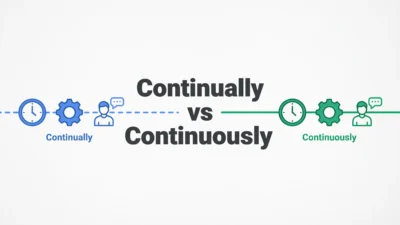Continually vs Continuously